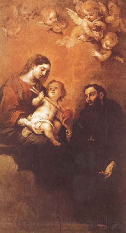 Bartolome Esteban Murillo St. Augustine and Our Lady and Son